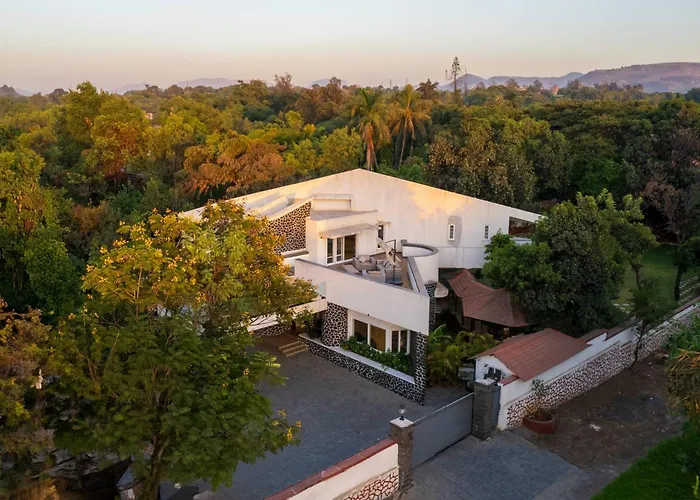 The Grey Medley: Mediterranean Oasis with Pool and Gazebo Lonavala